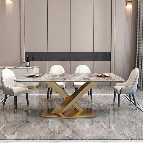 Bàn ăn mặt đá cao cấp Lavie (không gồm ghế)