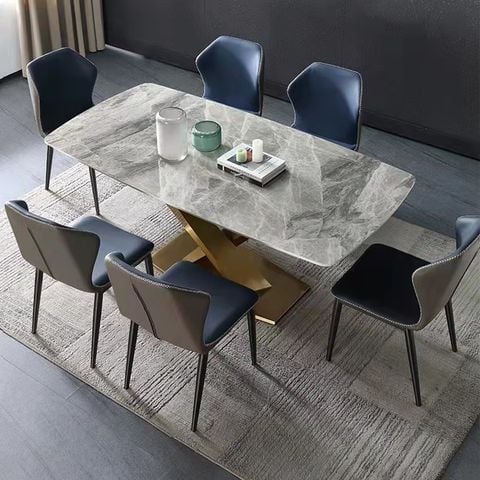 Bàn ăn mặt đá cao cấp Lavie (không gồm ghế)