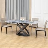 Bàn ăn mặt đá cao cấp Recca (không gồm ghế)