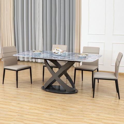 Bàn ăn mặt đá cao cấp Recca (không gồm ghế)