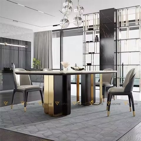 Bàn ăn mặt đá cao cấp Theodora