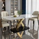 Bàn ăn mặt đá cao cấp Sakuzi (không gồm ghế)