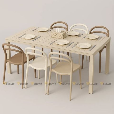 Bàn cafe nhựa S3057 (không gồm ghế)