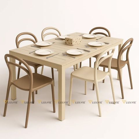 Bàn cafe nhựa S3057 (không gồm ghế)