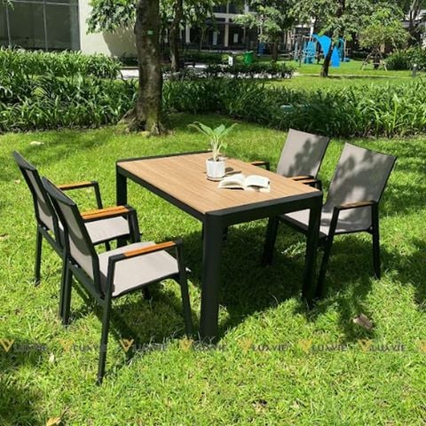 bàn ghế ngoài trời sân vườn polywood DPBV19