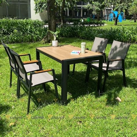 bàn ghế ngoài trời sân vườn polywood DPBV19