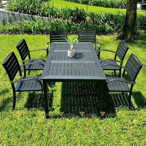 bàn ghế ngoài trời sân vườn polywood luxvie