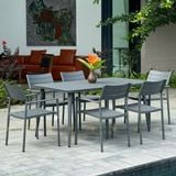 Bộ bàn ghế nhôm ngoài trời BNCNX + Ghế GNVX