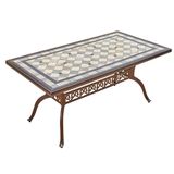 Bàn nhôm đúc ngoài trời mặt đá DPBV15A (không gồm ghế)