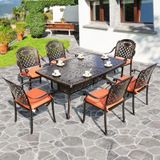 Bàn sân vườn chữ nhật DPBV7 (không gồm ghế)