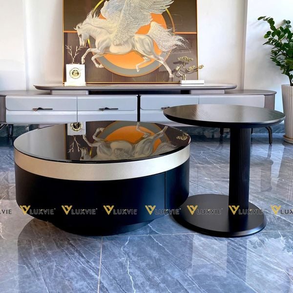 Bàn trà đôi tròn ADBT251