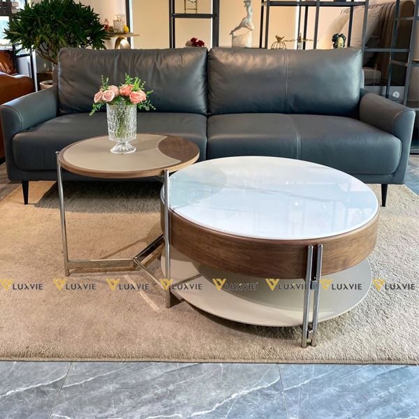 Bàn trà đôi tròn ADBTA203