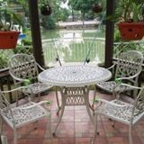 Bộ bàn ghế nhôm ngoài trời BN03 + Ghế LU6005C