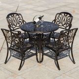 Bộ bàn ghế nhôm ngoài trời BN03 + Ghế LU6005C