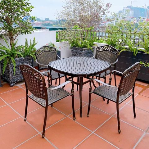 Bộ bàn ghế sân vườn BN05 + Ghế GN05