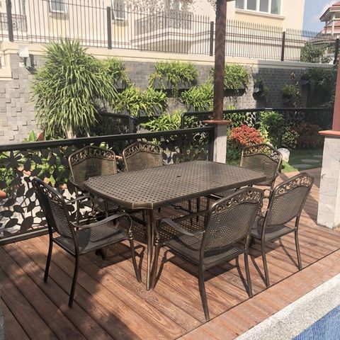 Ghế Ngoài Trời Nhôm Đúc GND030