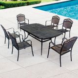 Bộ bàn ghế nhôm ngoài trời BN05CN + Ghế GN05