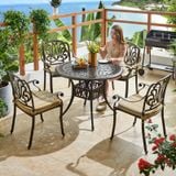 Bộ bàn ghế nhôm ngoài trời BN03 + Ghế LU6005C