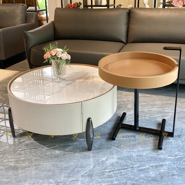 Bàn trà đôi tròn BTDA1