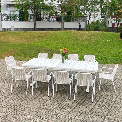 Bàn nhôm đúc thông minh ngoài trời BKD01 (không gồm ghế)