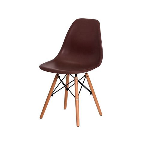Ghế nhựa PP chân gỗ giằng sắt DPA09