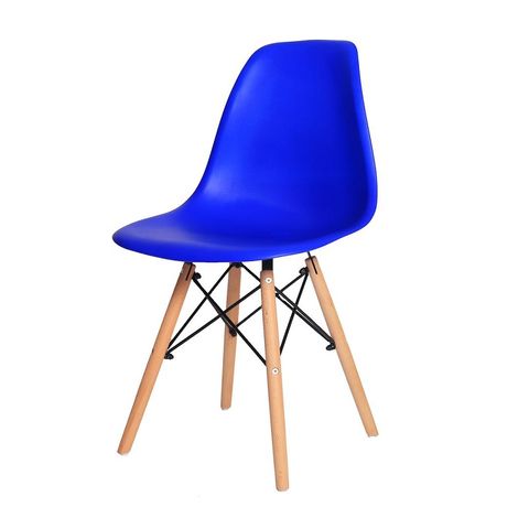 Ghế nhựa PP chân gỗ giằng sắt DPA09