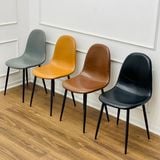 Ghế ăn bọc da chân sắt DPA10