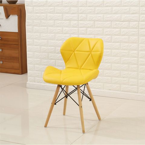 Ghế da tam giác chân gỗ DPA12