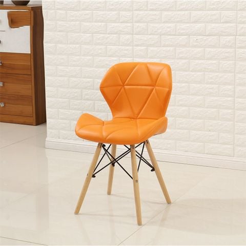 Ghế da tam giác chân gỗ DPA12
