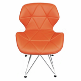 Ghế da tam giác chân sắt mạ DPA12A