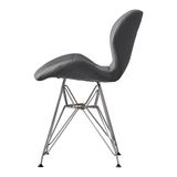 Ghế da tam giác chân sắt mạ DPA12A