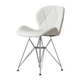 Ghế da tam giác chân sắt mạ DPA12A