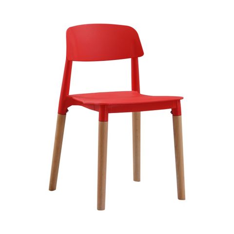 Ghế nhựa đúc chân gỗ S3022