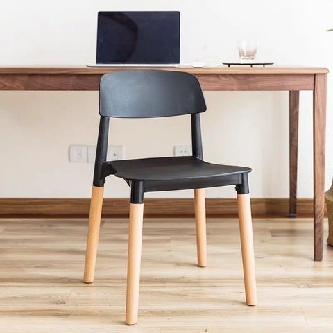 Ghế nhựa đúc chân gỗ S3022
