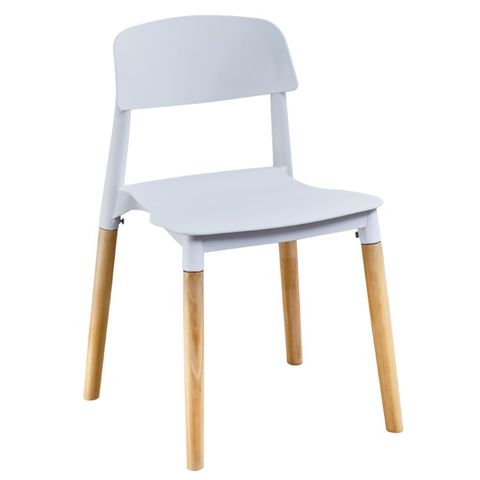 Ghế nhựa đúc chân gỗ S3022
