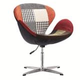 Ghế chân chữ X bọc vải thổ cẩm DPA17