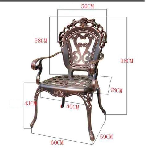 Ghế Ngoài Trời Nhôm Đúc DPAV03