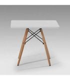 Bàn cafe vuông 4 chân giằng sắt DPB6B