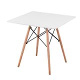 Bàn cafe vuông 4 chân giằng sắt DPB6B