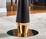 Bàn tròn khung inox mạ vàng chân đen DPBD2 (không gồm ghế)