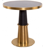 Bàn tròn khung inox mạ vàng DPBD3 (không gồm ghế)