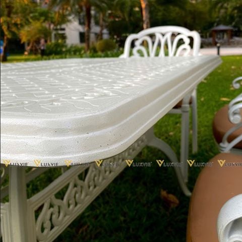 Bộ bàn ghế nhôm ngoài trời DPBV08 + Ghế DPAV4A