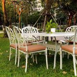 Bộ bàn ghế nhôm ngoài trời DPBV08 + Ghế DPAV4A