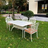Bộ bàn ghế nhôm ngoài trời DPBV08 + Ghế DPAV4A
