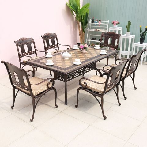 Bàn sân vườn mặt đá DPBV14 (không gồm ghế)