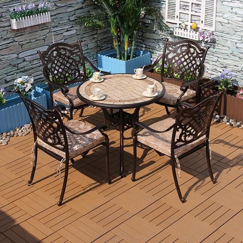 Bàn sân vườn mặt đá DPBV16 (không gồm ghế)