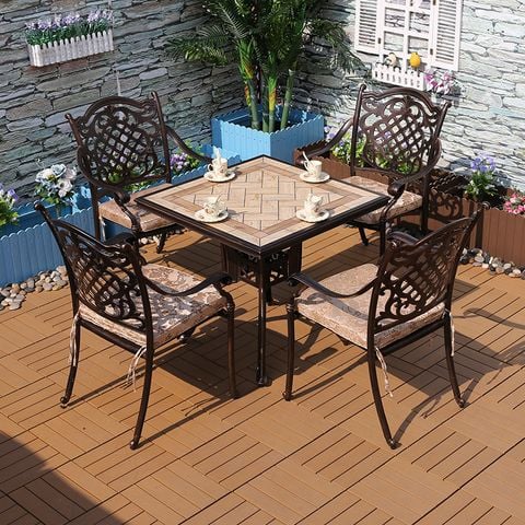 Bàn sân vườn mặt đá DPBV18 (không gồm ghế)