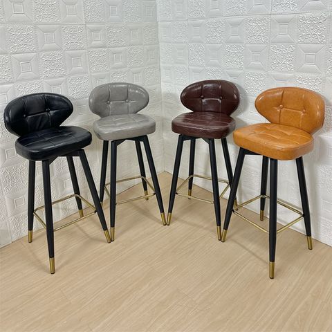 Ghế bar da nệm chân sắt DPE28A