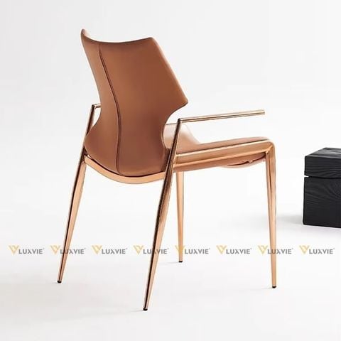 Ghế ăn inox mạ vàng Cronus