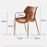 Ghế ăn inox mạ vàng Leander